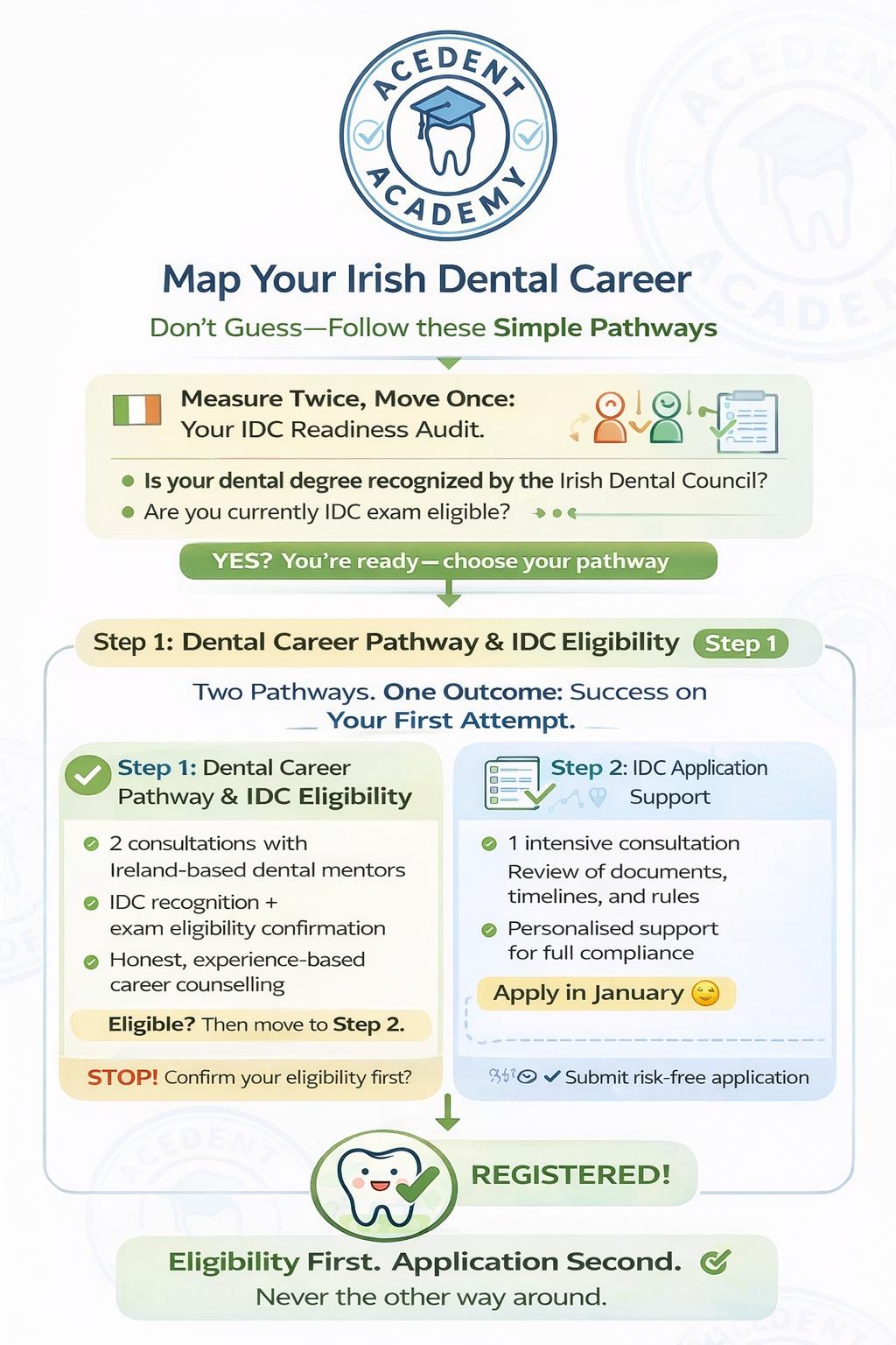 Eligibility First Application Second
